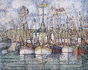 Paul Signac blessing of the tuna boats oil painting artist